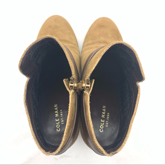 Cole Haan Suede Leather Ankle Boots 8B - Picture 6 of 7